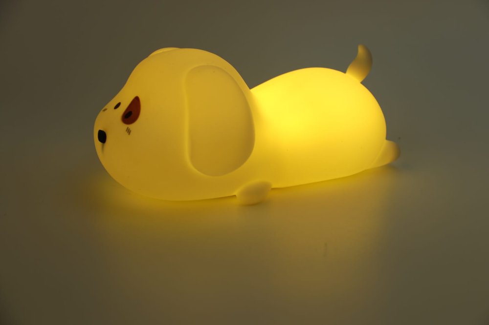 Luminária LED Cachorrinho Petrin Silicone 5 Cores — foto 1