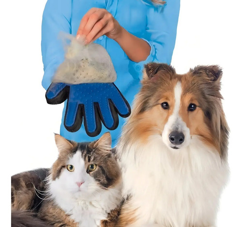 Luva Tira Pelos True Touch Nano Magnética para Cães e Gatos