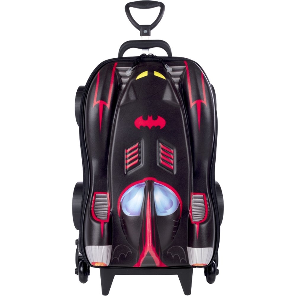 Mala Infantil Batman 3D com Rodinhas - Preta