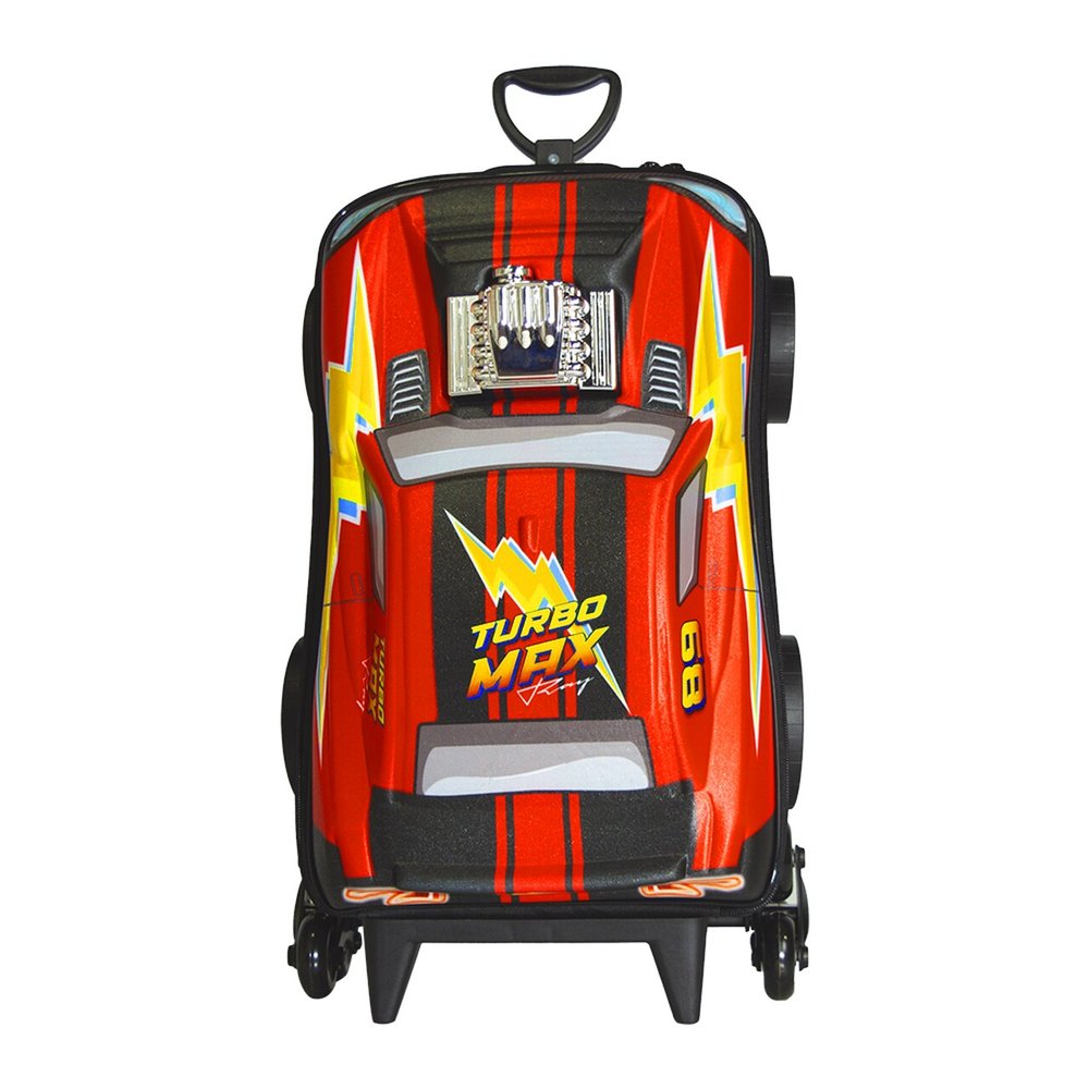 Mala Infantil Turbo Max 3D com Rodinhas - Vermelha — foto 1