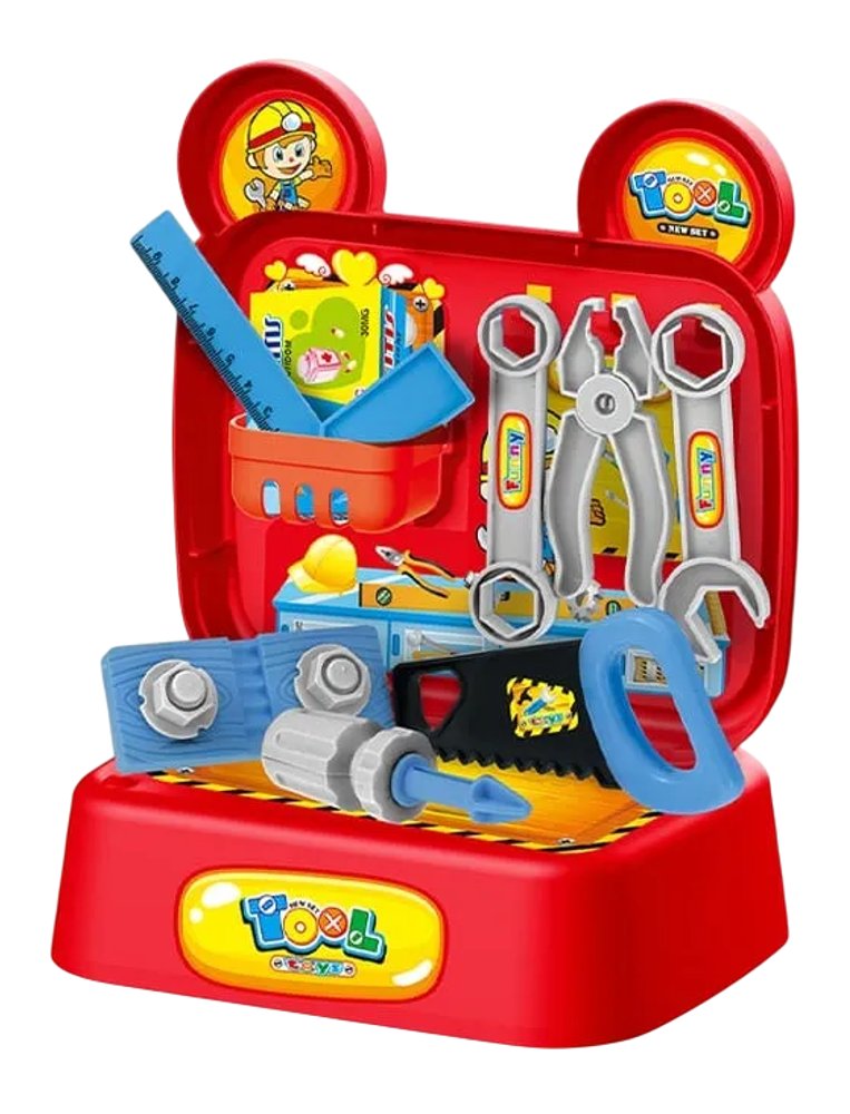 Maleta com Ferramentas de Brinquedo 17 Peças - Vermelha — foto 1