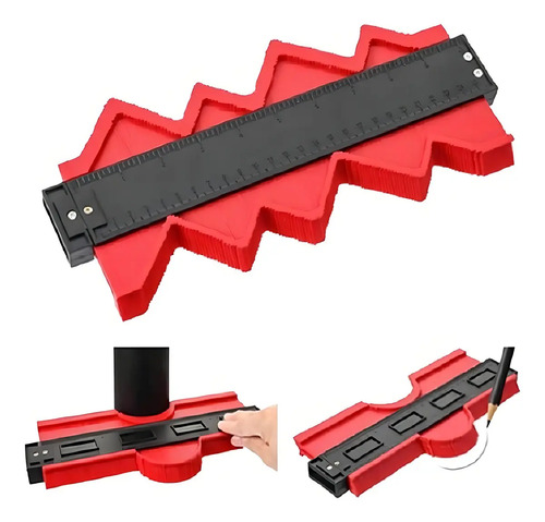Marcador de Contorno Régua Multiângulos 25 cm Mapaseg