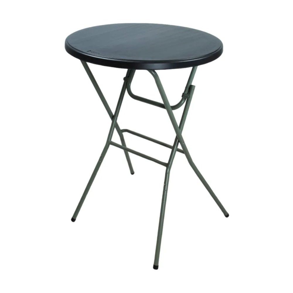 Mesa Bistrô Dobrável Nautika Preta HDPE até 50kg