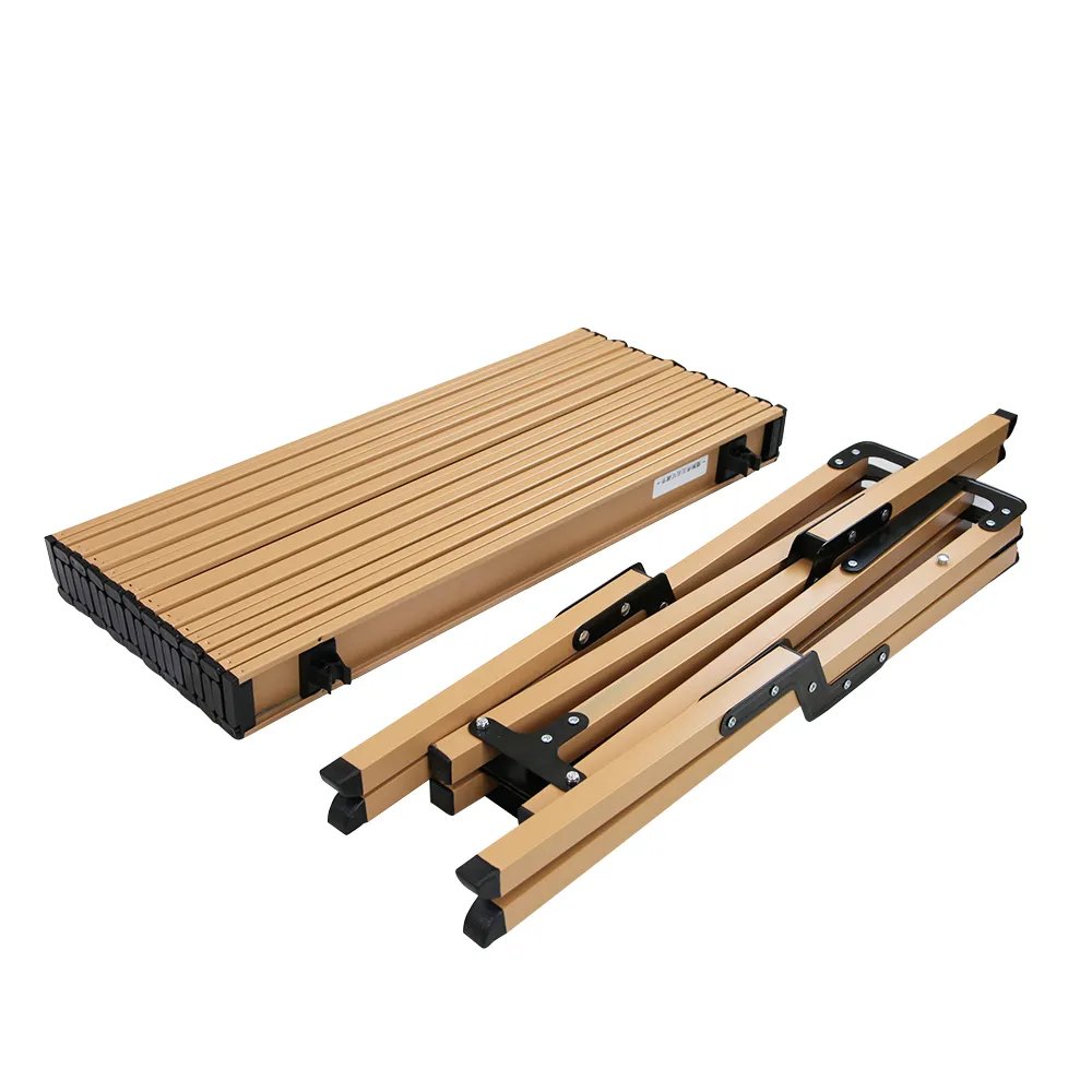 Mesa Dobrável Nautika Bege 120 x 60 cm em Aço com Bolsa para Camping — foto 1