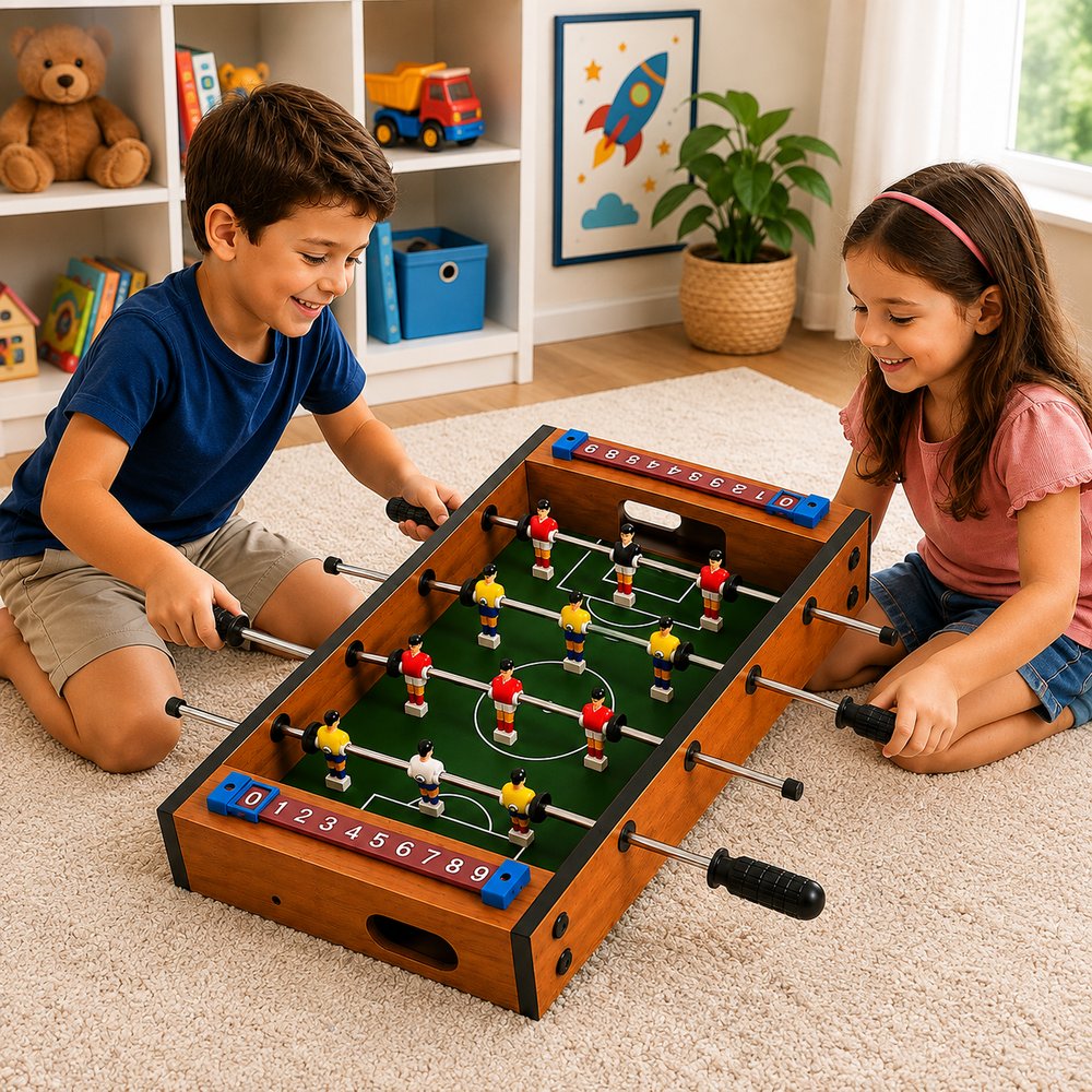 Mesa Infantil Pebolim Portátil 34cm - Verde