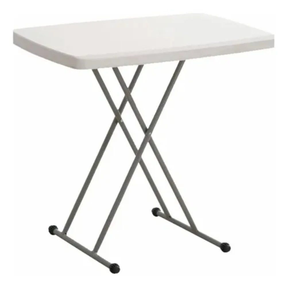 Mesa Dobrável Nautika Robust 80cm Branca Altura Regulável — foto 1