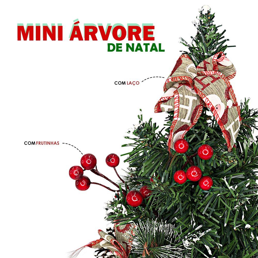 Mini Arvore Natal Pinheiro 26cm — foto 1