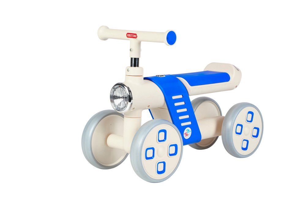 Mini Bike Infantil de Equilíbrio 4 Rodas - Azul