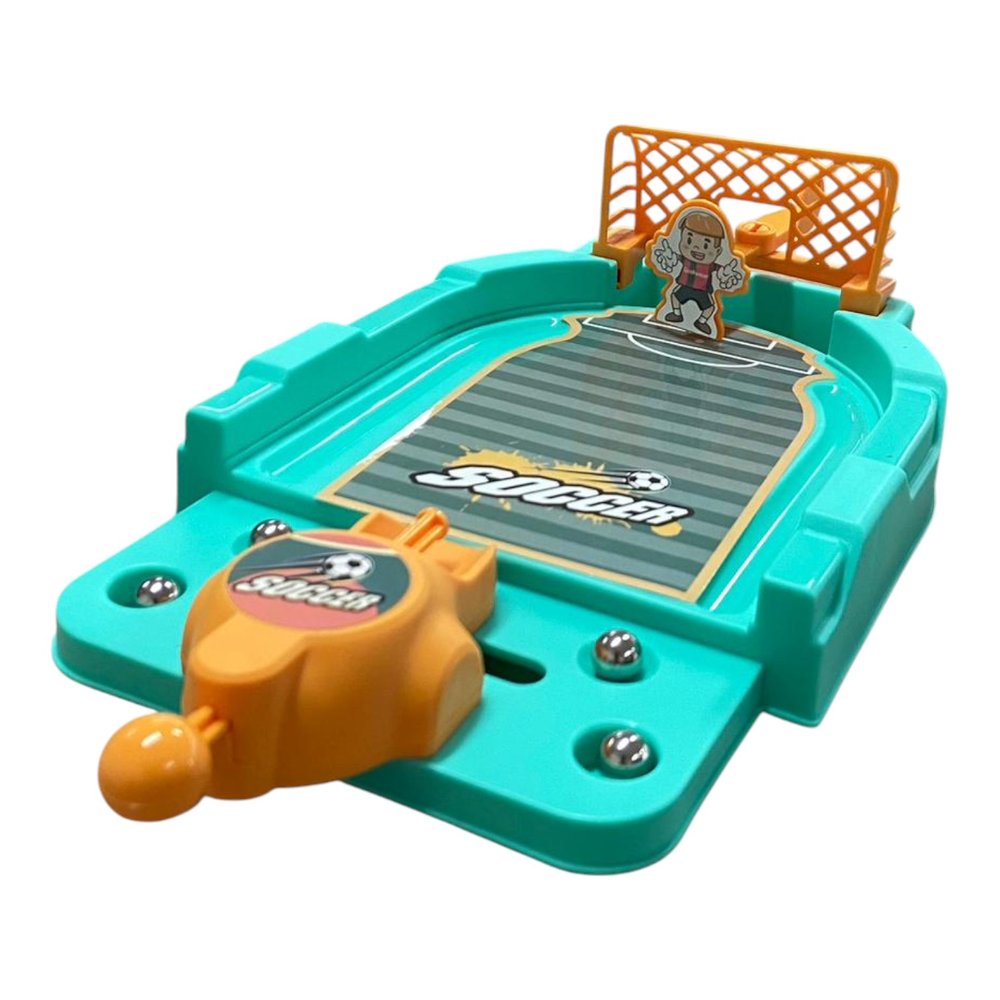 Mini Futebol de Mesa Duelo de Pênaltis Arena Fut League para 2 Jogadores com 4 Bolas