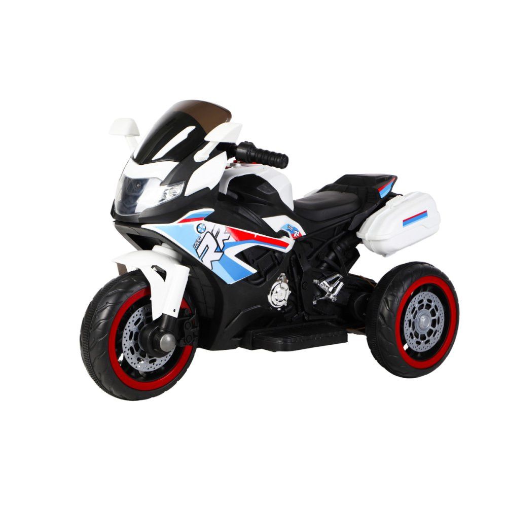 Mini Moto Elétrica Infantil Unitoys Esportiva Branca Recarregável — foto 1