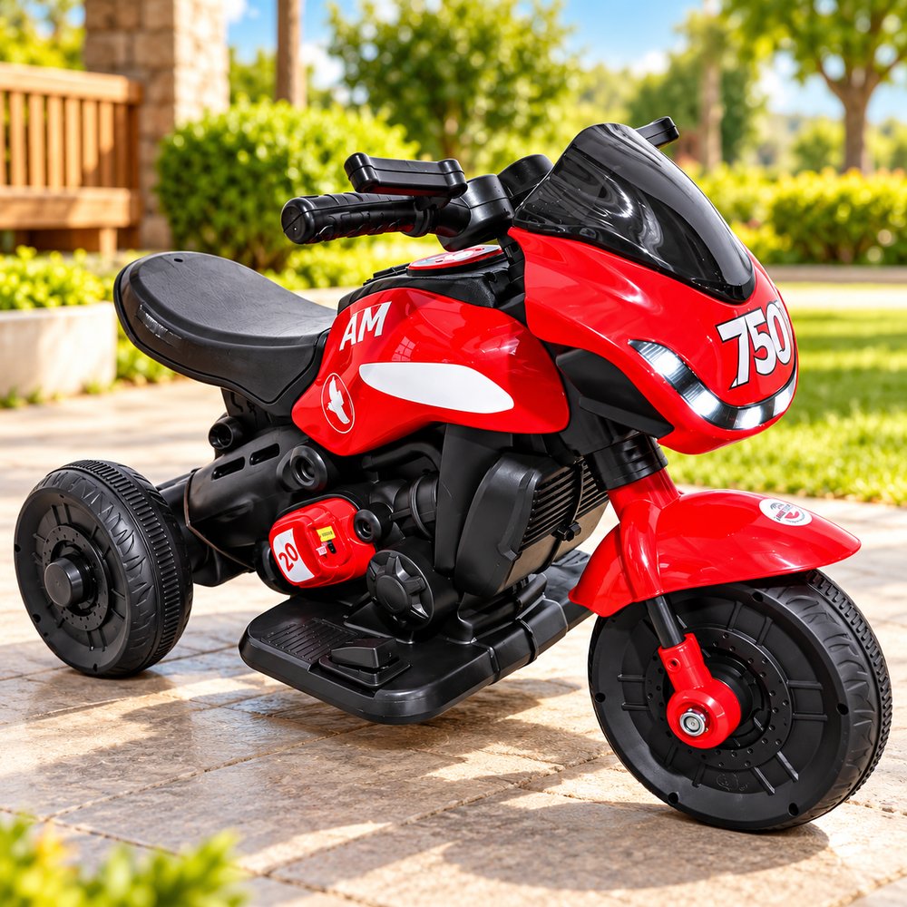 Mini Moto Esportiva Elétrica - Vermelha — foto 1