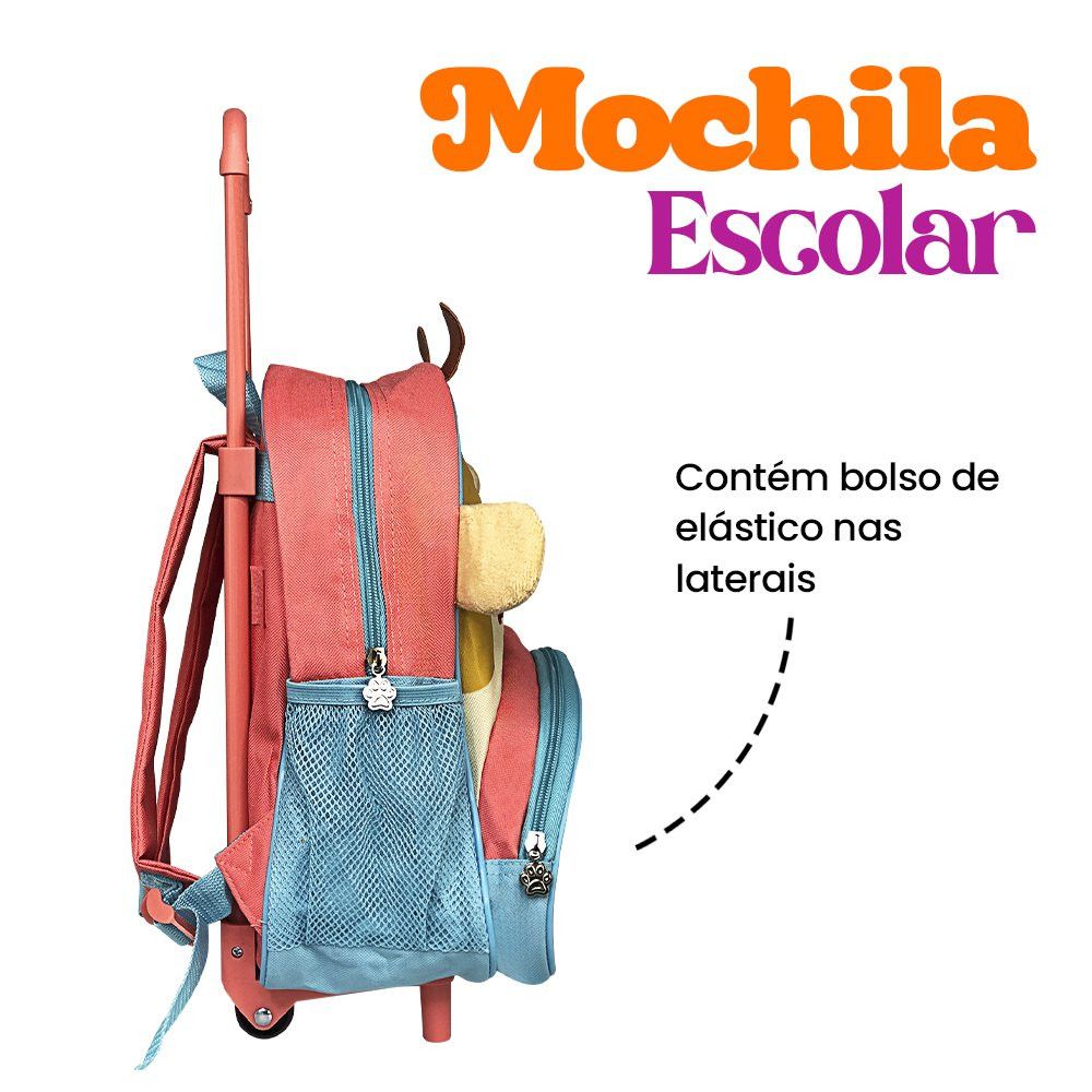 Mochila Infantil de Rodinhas Clio Pets Girafa 17L — foto 1