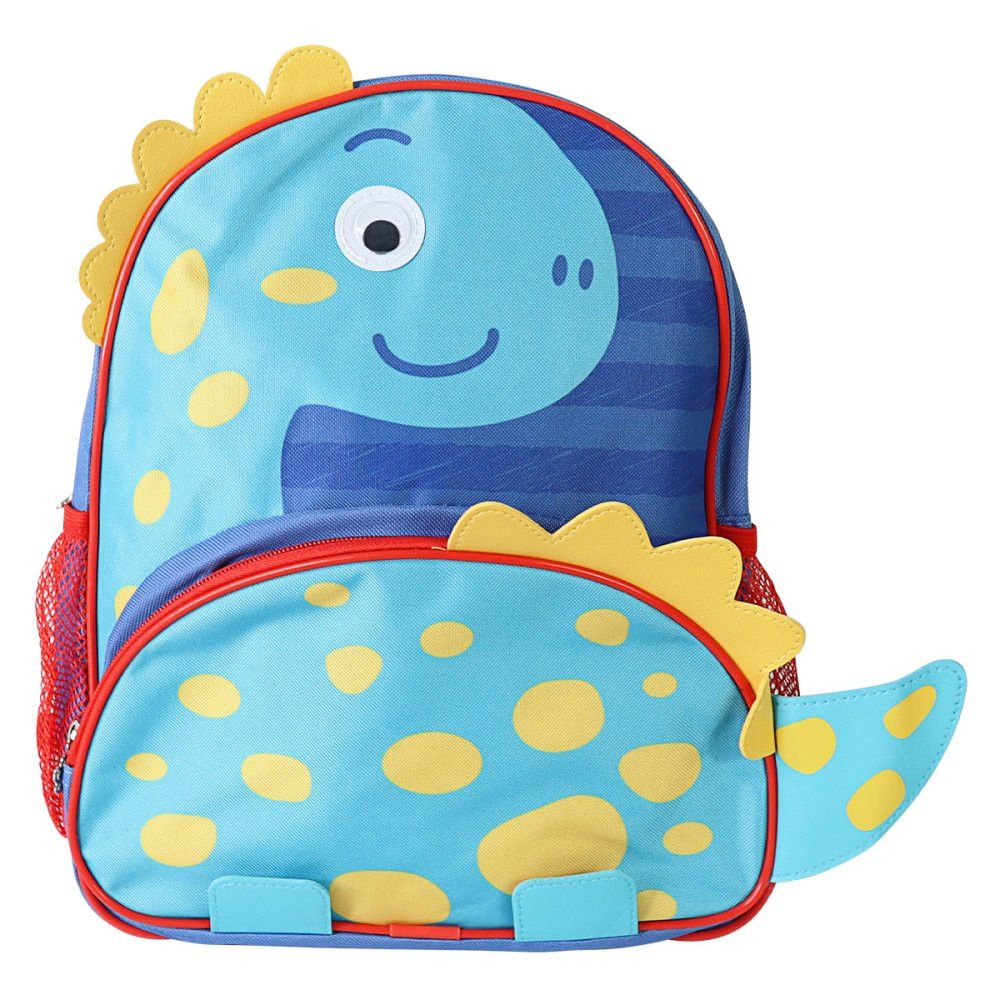 Mochila Infantil Escolar Clio Pets Dinossauro Azul 10L