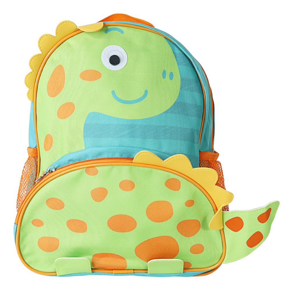 Mochila Infantil Escolar Clio Pets Dinossauro Verde 10L