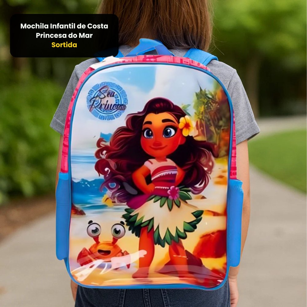 Mochila Infantil de Costa Princesa do Mar - Sortida