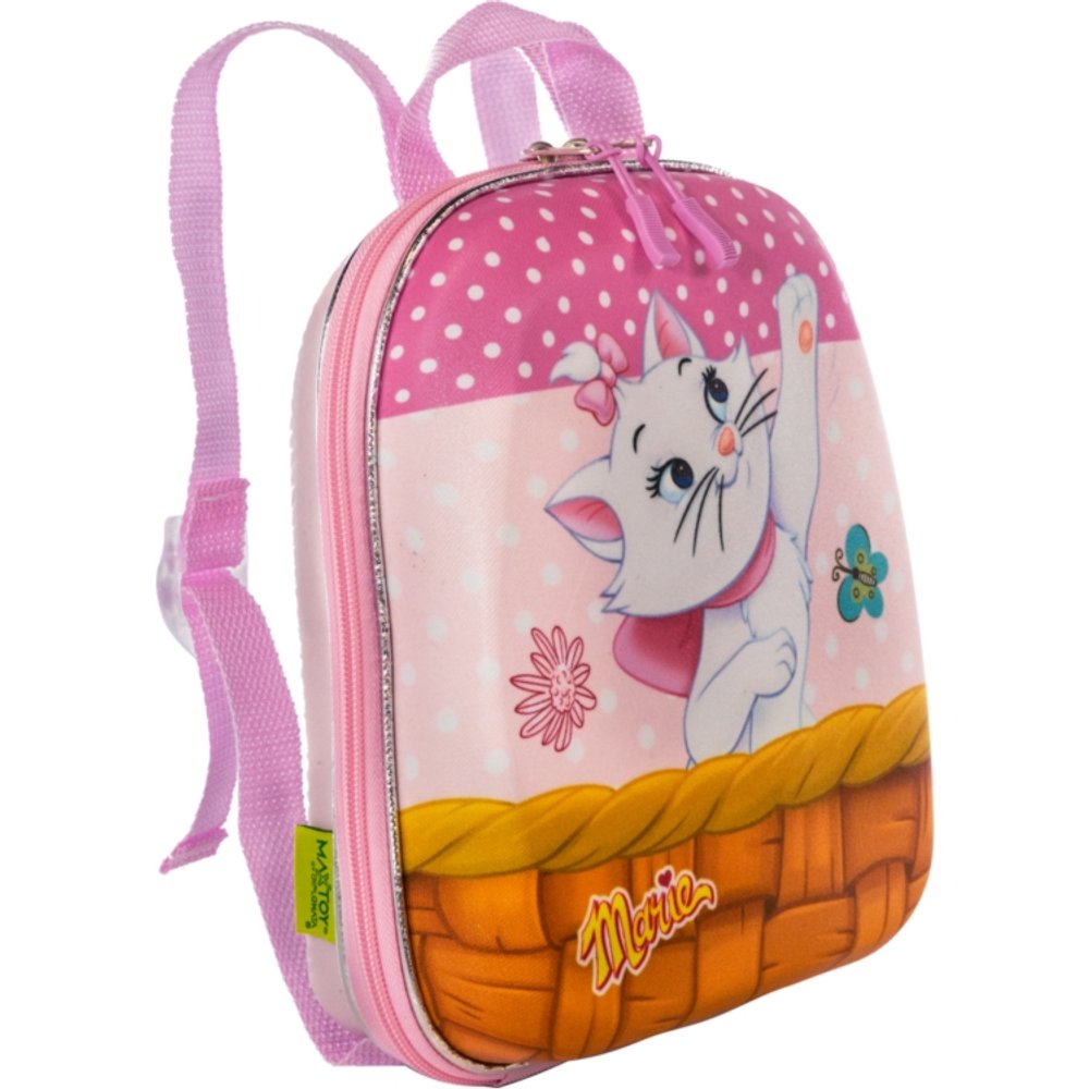Mochila Infantil Gatinha Marie Tamanho P - Rosa