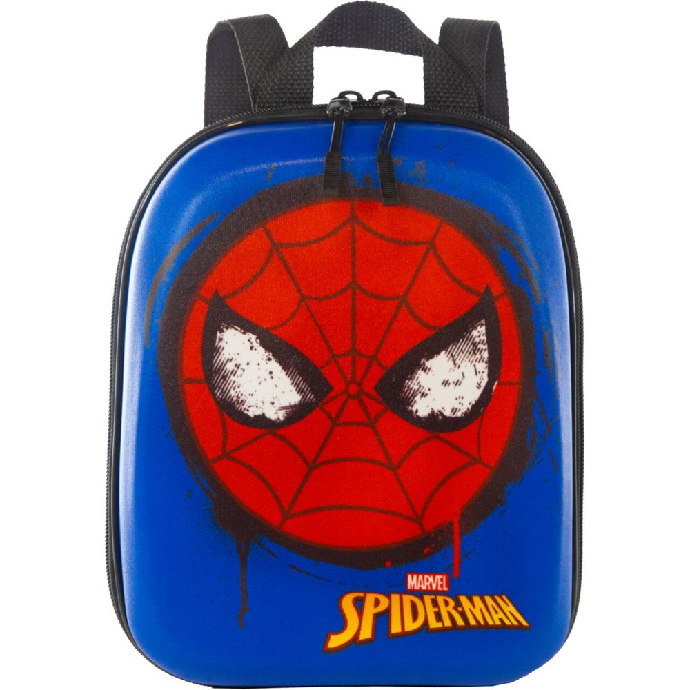 Mochila Infantil Homem-Aranha Max Toy Azul Tamanho P