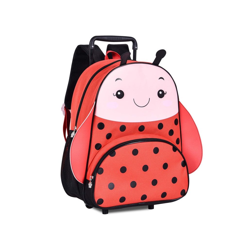 Mochila Infantil Rodinhas Escolar Passeio Joaninha — foto 1