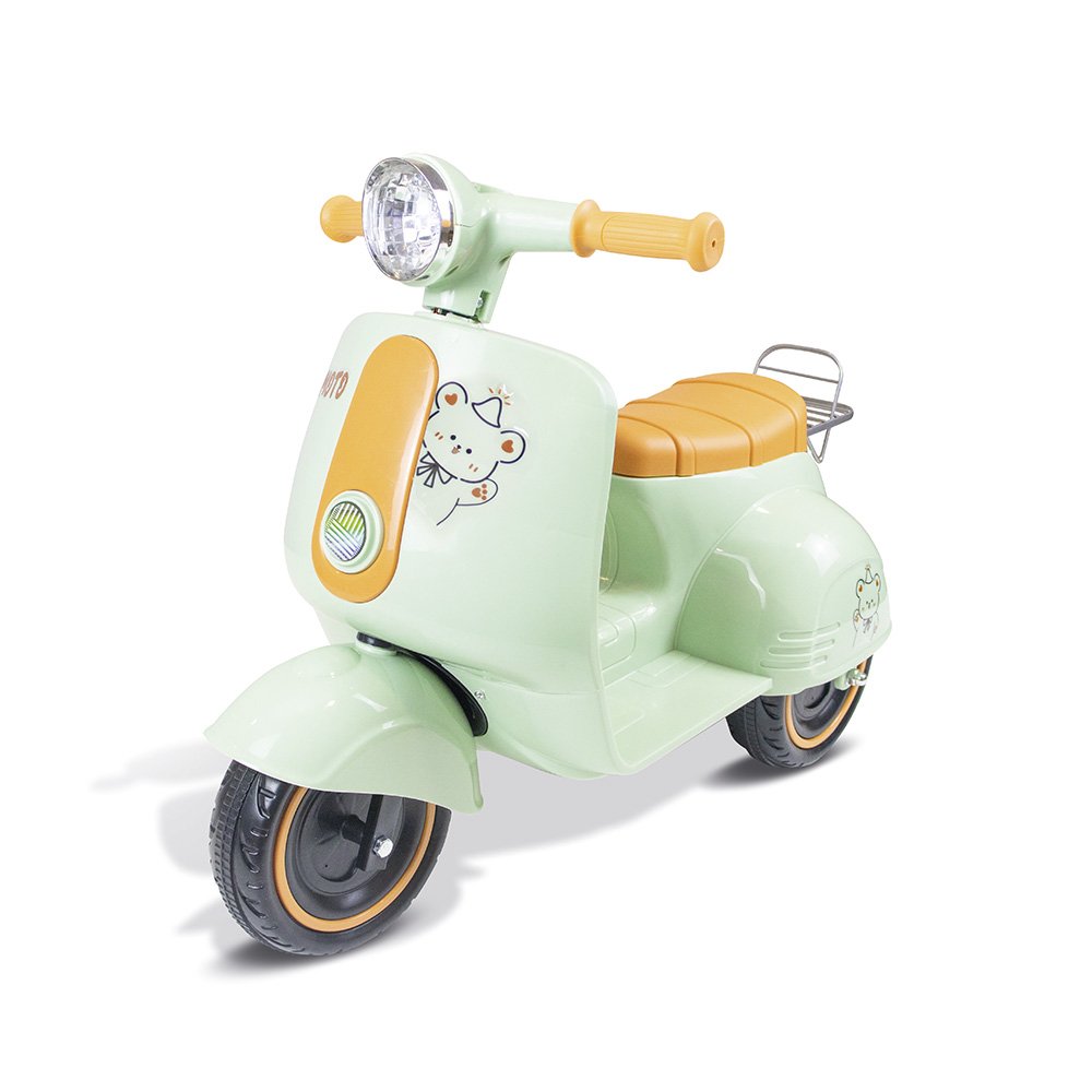Moto Elétrica Infantil Flash Wheels Verde com 2 Rodas, Luz, Som e Bateria 6V a Partir de 24 Meses — foto 1
