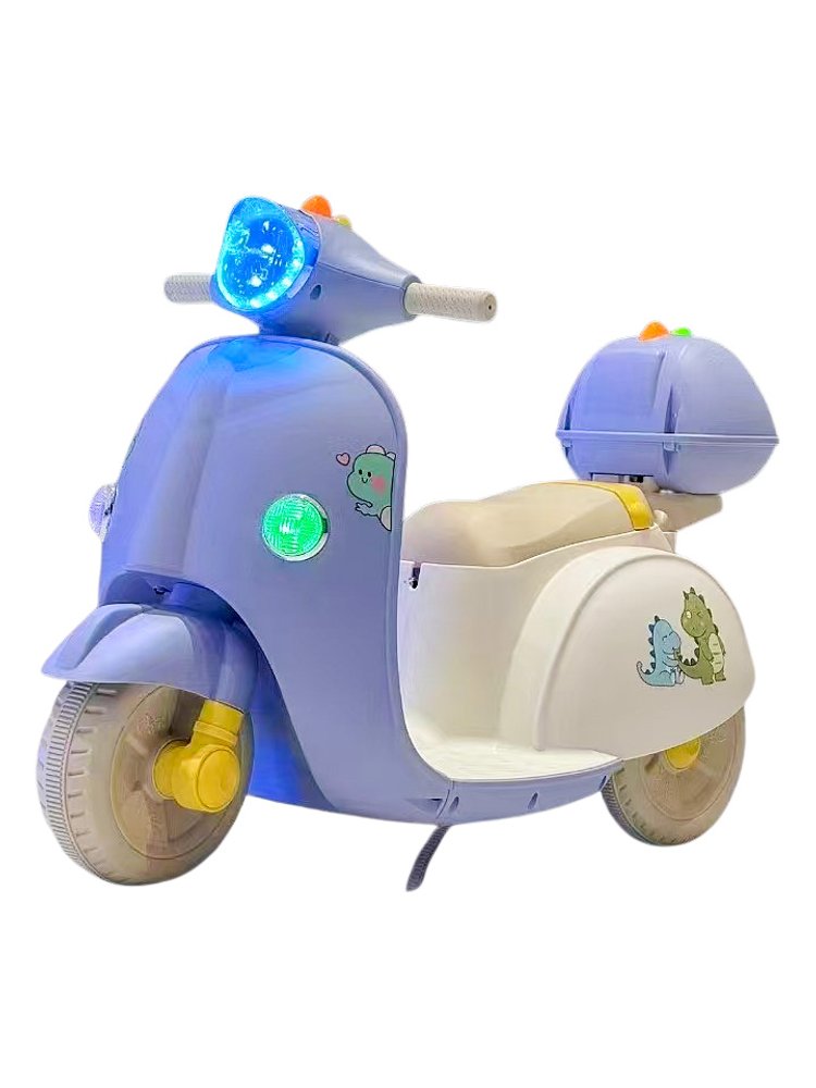 Moto Elétrica Infantil Baby Dino - Azul Claro — foto 1