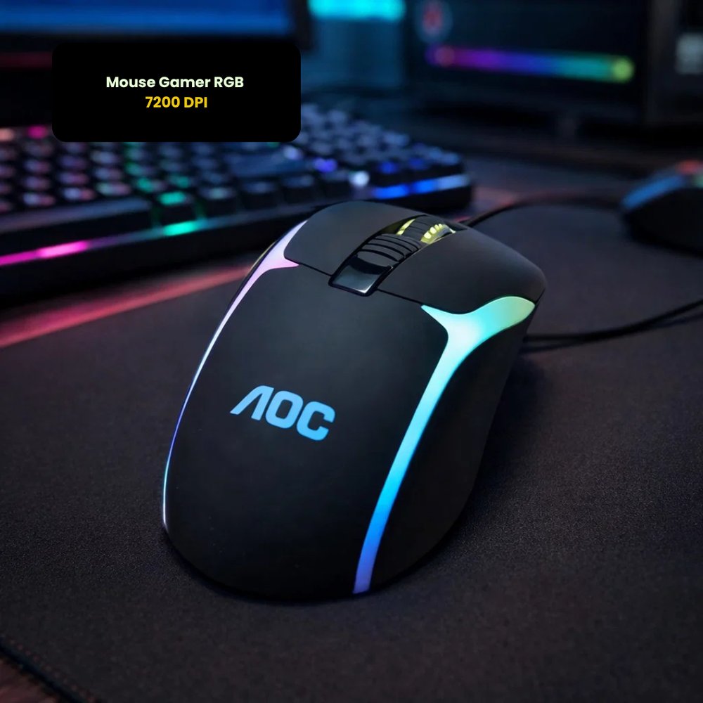 Mouse Gamer RGB 7200 DPI — foto 1