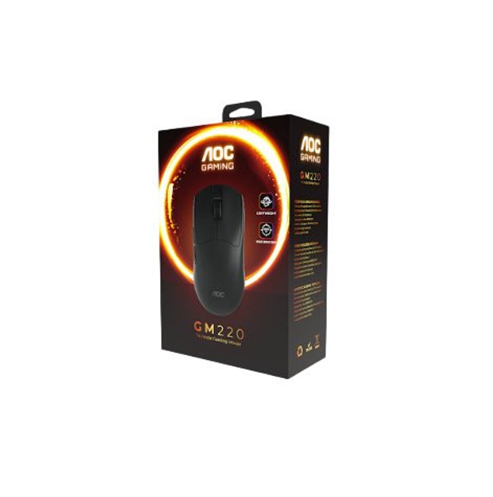 Mouse Gamer AOC GM220 Sem Fio Bluetooth 8000 DPI — foto 1