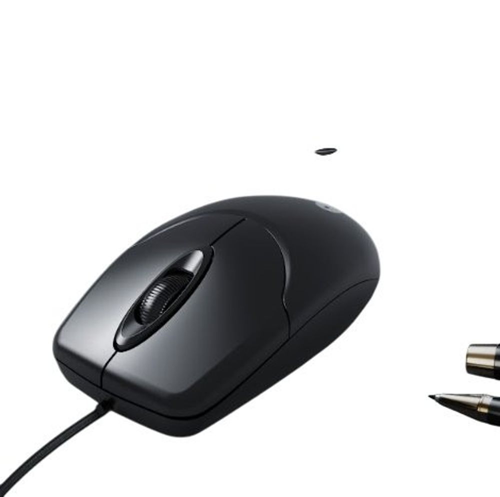 Mouse Óptico Acer M117 USB com Fio Preto 3 Botões — foto 1