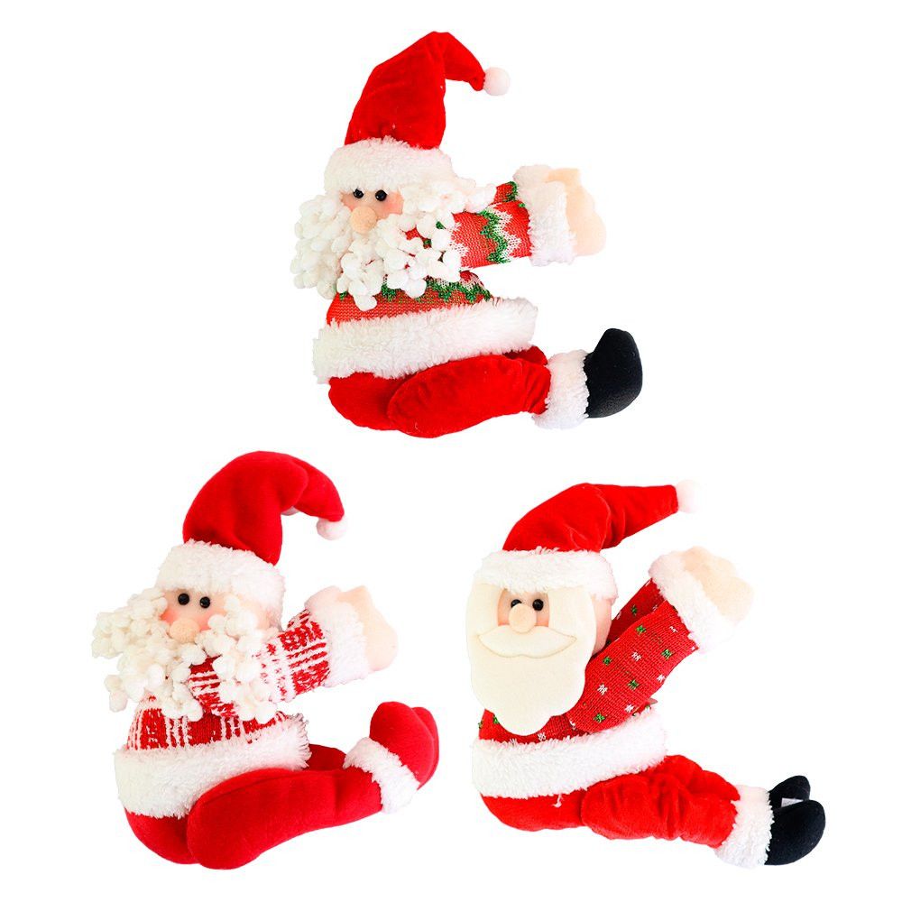 Natal Papai Noel Segura Cortina De Natal — foto 1