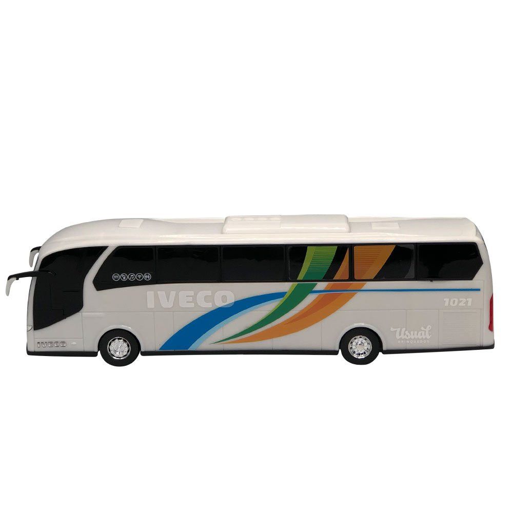 Ônibus de Viagem Iveco Brinquedo Branco — foto 1