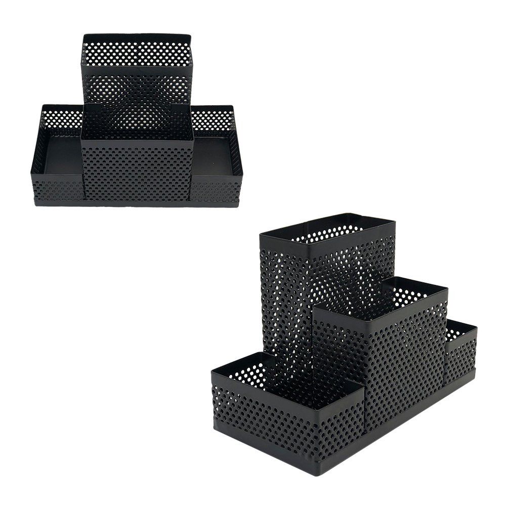 Organizador de Mesa Rocie Aço Aramado Preto 16cm