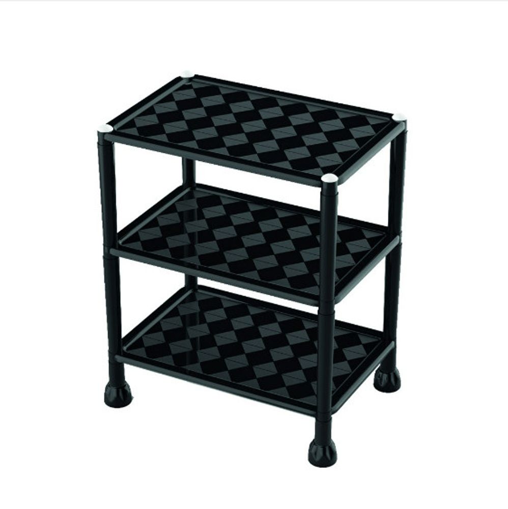 Organizador Modular 3 andares em Plástico Preto — foto 1
