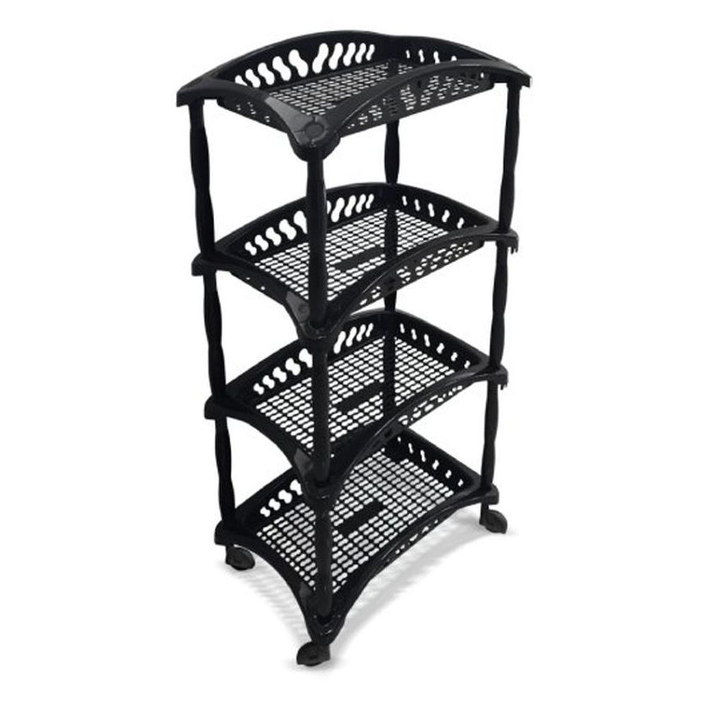Organizador Vertical Quadruplo Fruteira Preto 4 Andares — foto 1