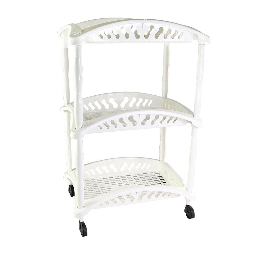 Organizador Vertical Triplo Fruteira Branco 3 Andares — foto 1