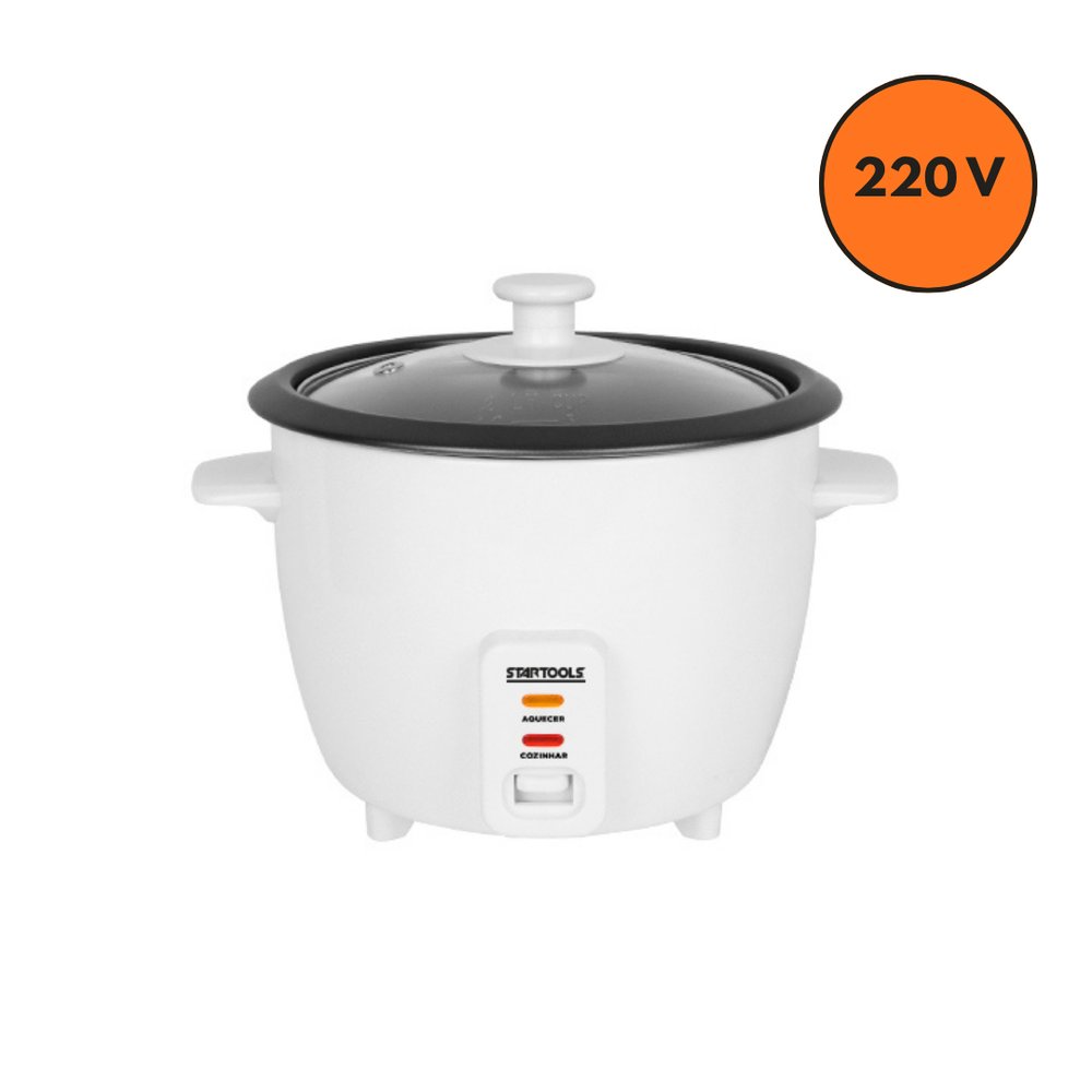 Panela de Arroz Elétrica 1,3L 220V - Branca — foto 1