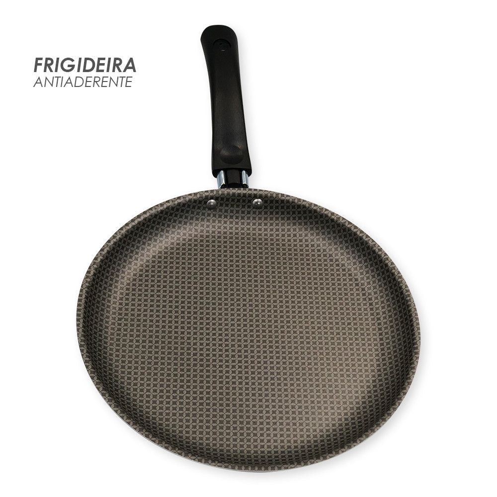 Panquequeira Frigideira 22cm - Cinza — foto 1