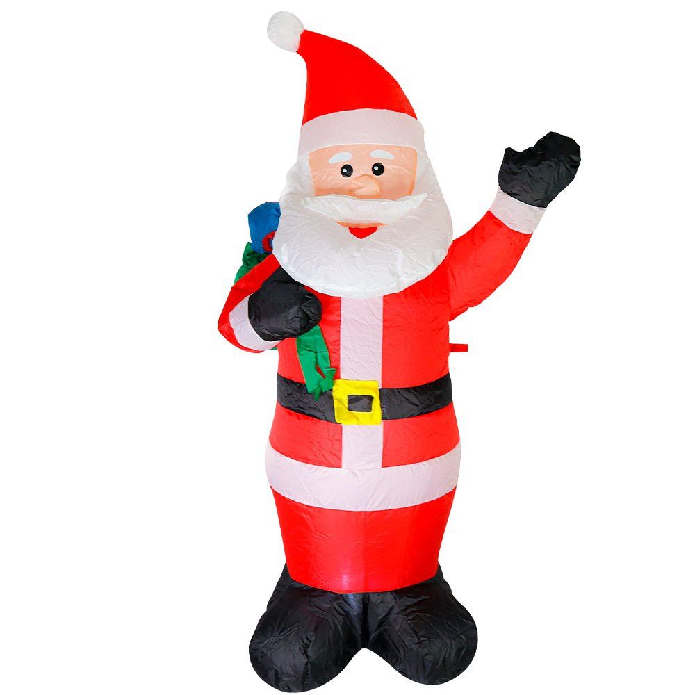 Papai Noel Inflável 1,30m Ar Livre Bivolt — foto 1