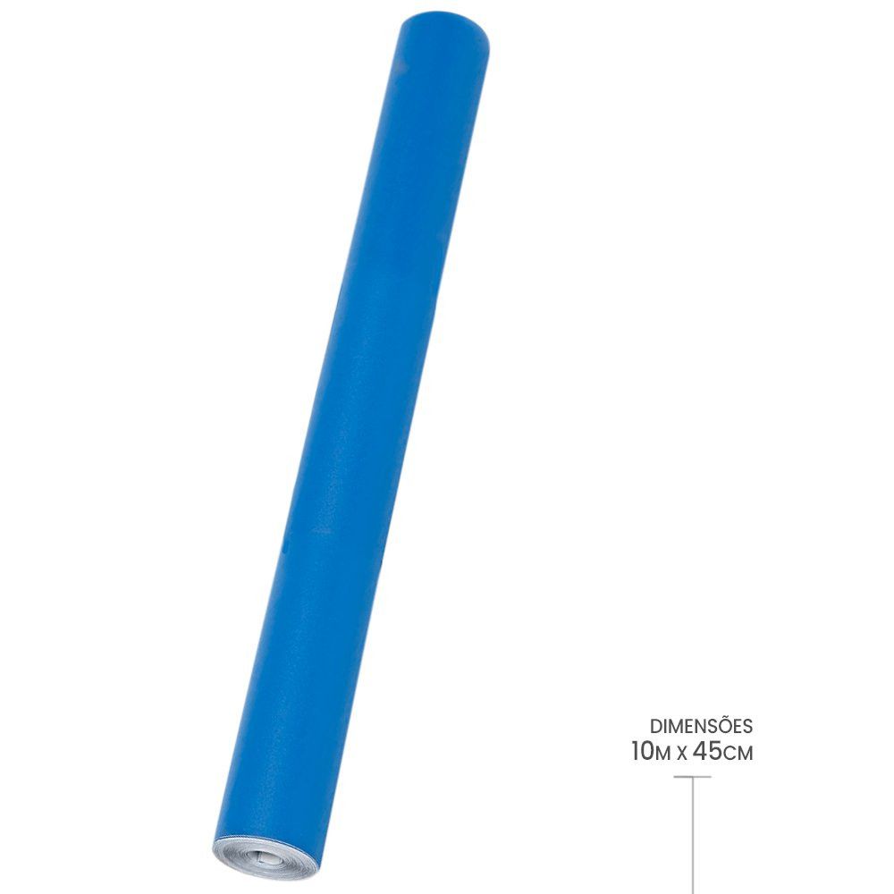 Papel Adesivo Contact Azul com 10 Metros — foto 1