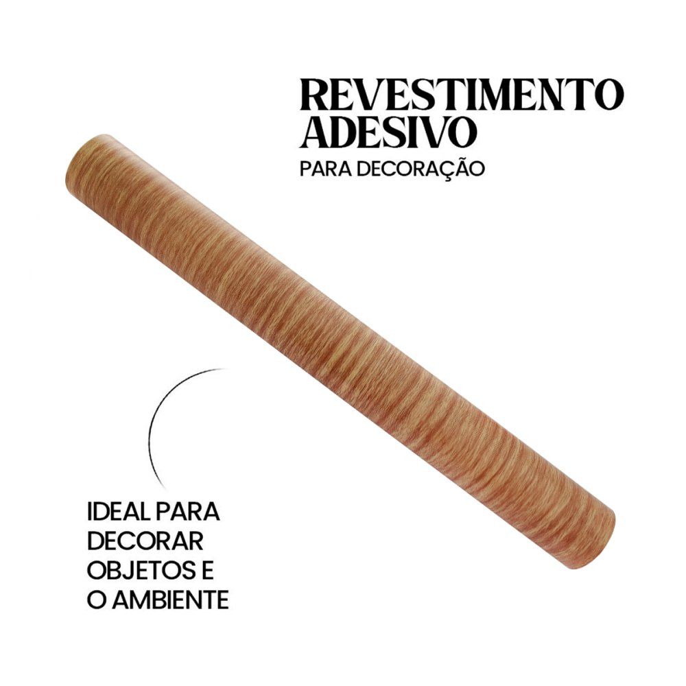 Papel Adesivo Contact Madeirado com 10 Metros — foto 1