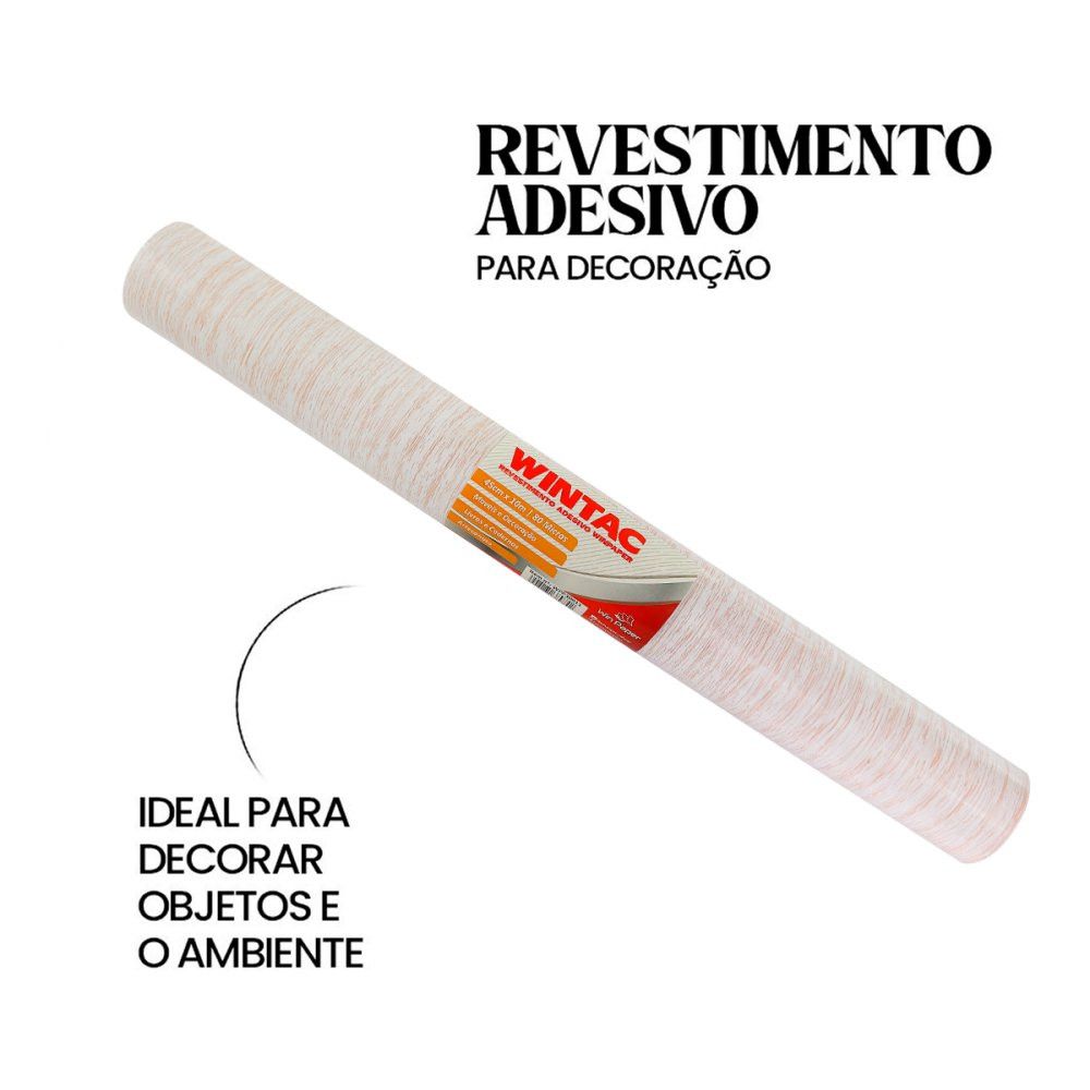 Papel Contact Wintac Madeira Clara 45cm x 10m — foto 1