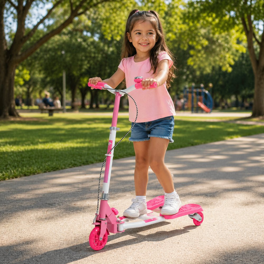 Patinete Infantil Dobrável - Rosa — foto 1