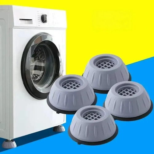 Pé Nivelador para Máquina de Lavar Anti Vibração, Kit com 4
