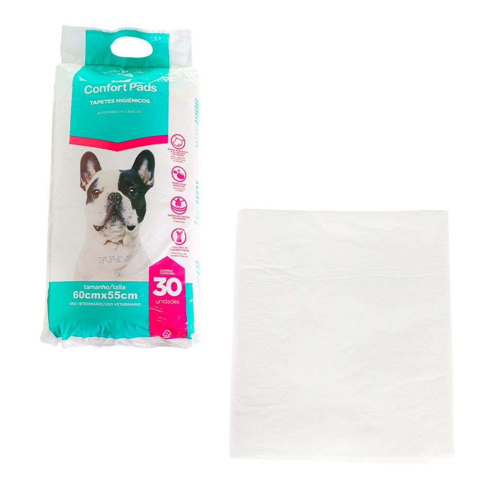 Pet Kit Tapete Higiênico Pad 30 Tapetes Un. 60 X 55 Cm — foto 1