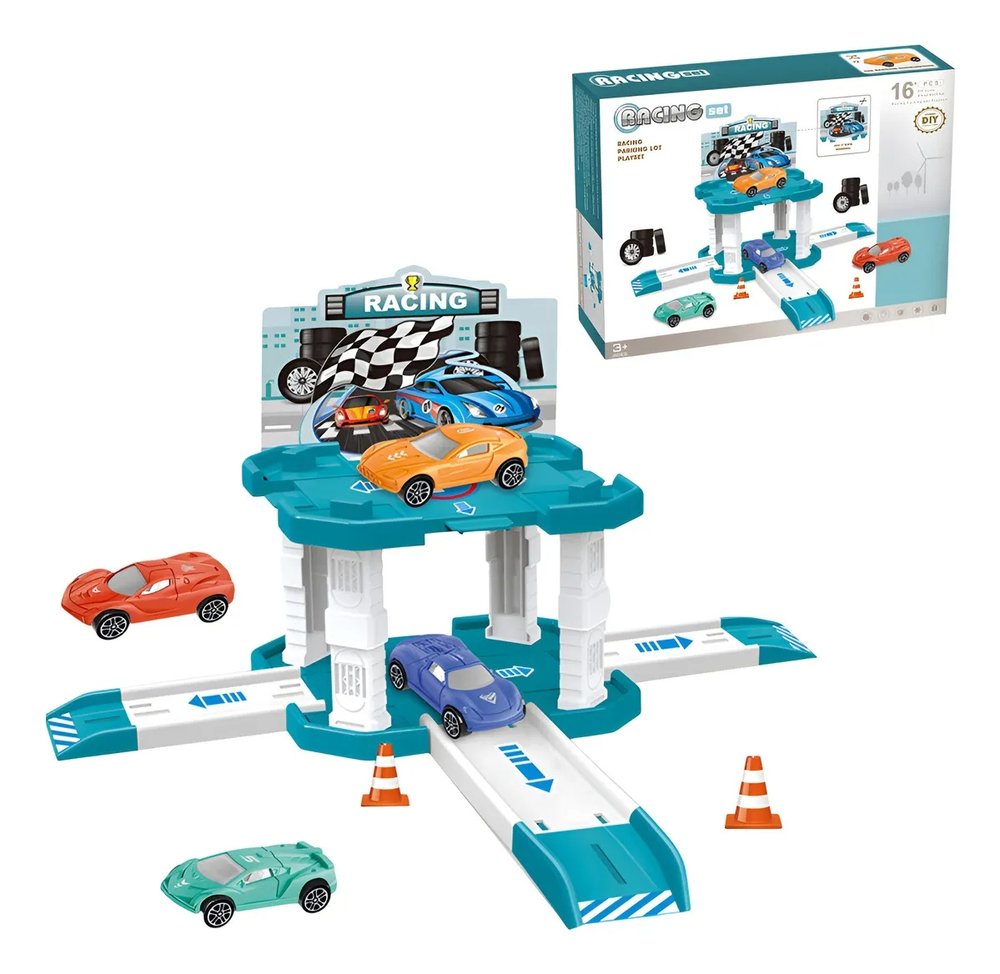 Pista De Corrida Infantil Racing Com Carrinhos Brinquedo De Montar — foto 1