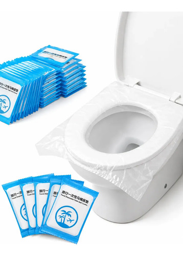 Protetor de Assento Sanitário Descartável, Kit com 50 Unidades