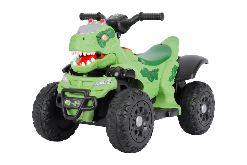 Quadriciclo Elétrico Infantil 6V Dinossauro Rex - Verde — foto 1