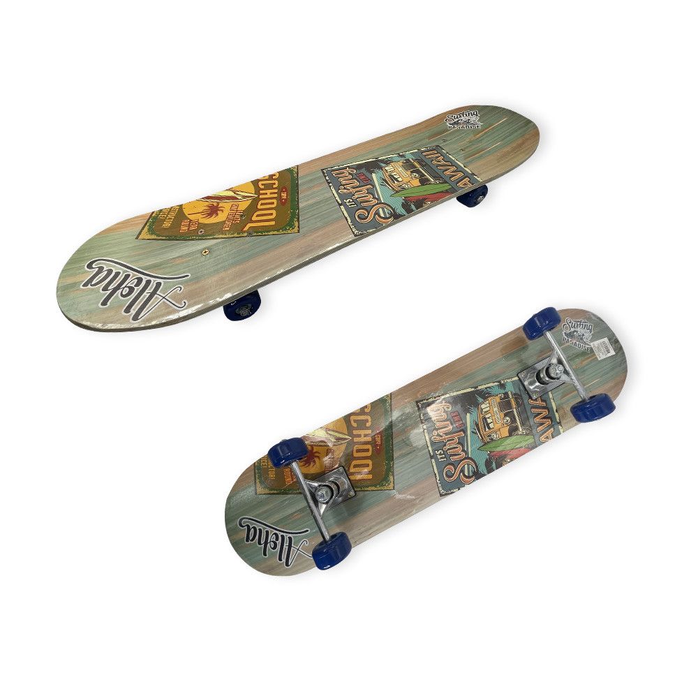 Skate Semi Profissional Surf 78 cm Completo e Montado com Rodas de Cores Sortidas — foto 1