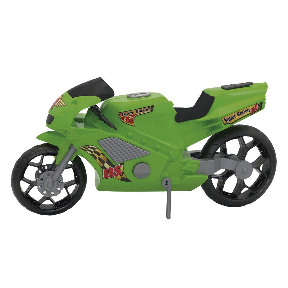 Moto de Brinquedo BS Toys Super Moto 360 Esportiva Verde 39cm — foto 1