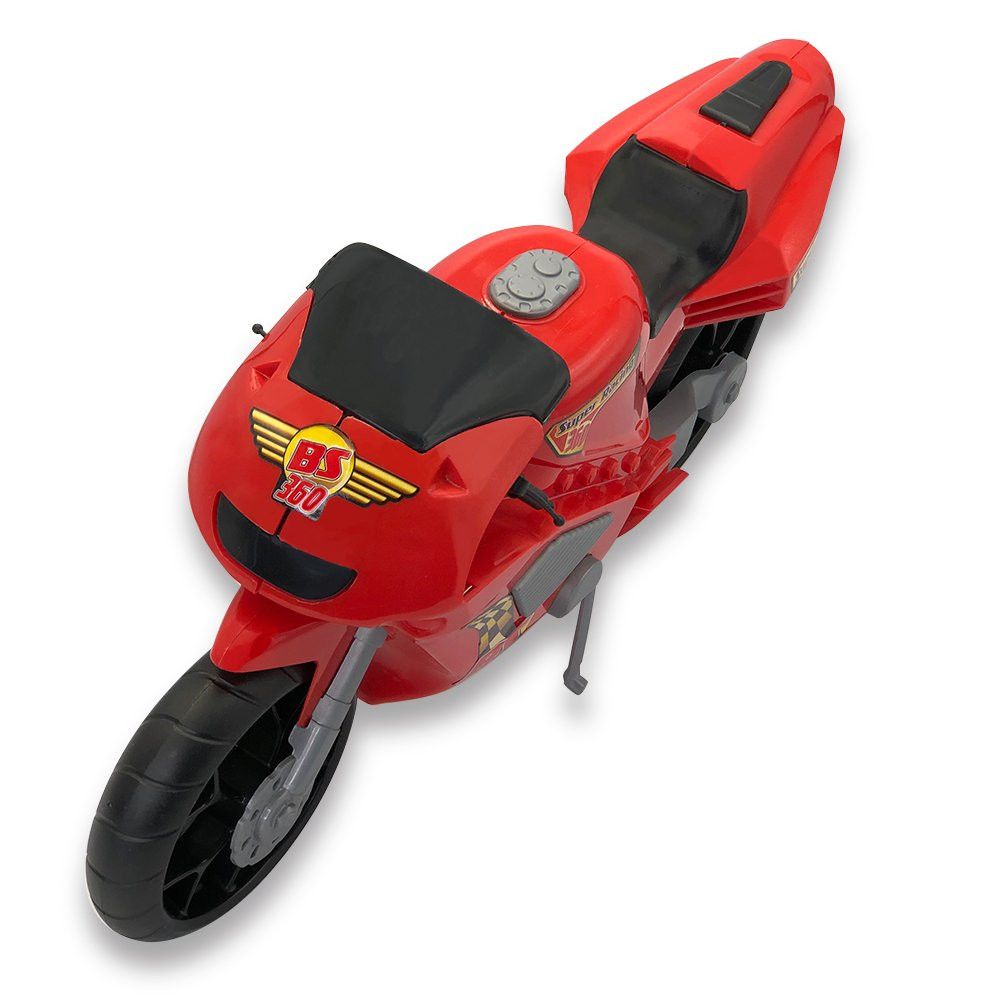 Moto de Brinquedo BS Toys Super Moto 360 Esportiva Vermelha 39cm — foto 1