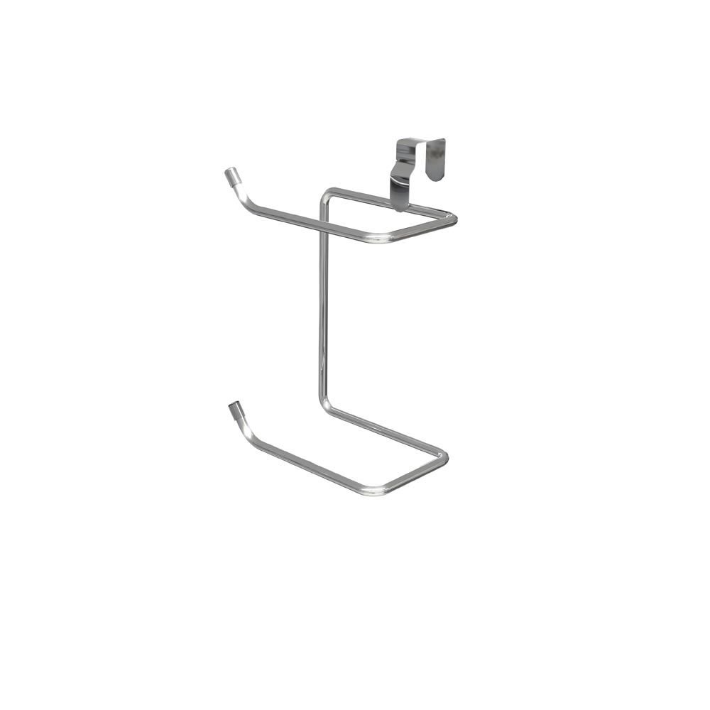 Suporte duplo para papel higiênico para caixa acoplada - Cromada — foto 1