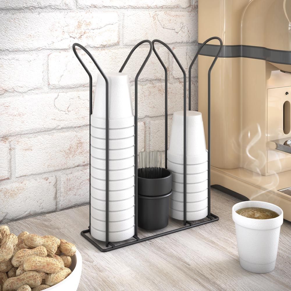 Suporte Organizador de copos descartáveis - Preto — foto 1